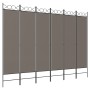 Six-panel room divider in anthracite gray fabric, 240x200 cm. by vidaXL, Room dividers - Ref: Foro24-350160, Price: 62,80 €, ...