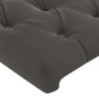 Dunkelgraues Samtkopfteil mit LED 183x16x78/88 cm von vidaXL, Kopf- und Fußteile - Ref: Foro24-3123633, Preis: 83,93 €, Rabat...