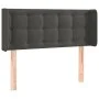 Dunkelgraues Samtkopfteil mit LED 93x16x78/88 cm von vidaXL, Kopf- und Fußteile - Ref: Foro24-3123707, Preis: 69,90 €, Rabatt: %