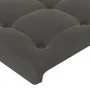 Dunkelgraues Samtkopfteil mit LED 93x16x78/88 cm von vidaXL, Kopf- und Fußteile - Ref: Foro24-3123707, Preis: 69,90 €, Rabatt: %