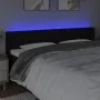Black fabric headboard with LED 183x16x78/88 cm by vidaXL, Headboards and footboards - Ref: Foro24-3123588, Price: 80,02 €, D...