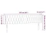 Rosa Samtkopfteil mit LED 203x16x78/88 cm von vidaXL, Kopf- und Fußteile - Ref: Foro24-3123643, Preis: 108,50 €, Rabatt: %