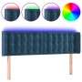Dark blue velvet LED headboard 147x16x78/88 cm by vidaXL, Headboards and footboards - Ref: Foro24-3123722, Price: 68,78 €, Di...