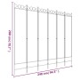 Trennwand mit 6 anthrazitgrauen Stoffpaneelen 240x200 cm von vidaXL, Raumteiler - Ref: Foro24-350160, Preis: 62,80 €, Rabatt: %