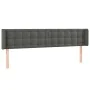 Dark gray velvet headboard with LED 183x16x78/88 cm by vidaXL, Headboards and footboards - Ref: Foro24-3123731, Price: 75,32 ...