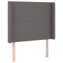 Cabecero con LED cuero sintético gris 93x16x118/128cm de vidaXL, Cabeceros y pies de cama - Ref: Foro24-3123850, Precio: 76,1...