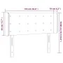Light gray velvet headboard with LED 103x16x78/88 cm by vidaXL, Headboards and footboards - Ref: Foro24-3123712, Price: 61,24...