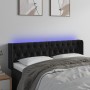 Kopfteil aus schwarzem Samt mit LED 163x16x78/88 cm von vidaXL, Kopf- und Fußteile - Ref: Foro24-3123628, Preis: 98,25 €, Rab...