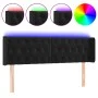 Kopfteil aus schwarzem Samt mit LED 163x16x78/88 cm von vidaXL, Kopf- und Fußteile - Ref: Foro24-3123628, Preis: 96,28 €, Rab...