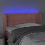 Kopfteil aus rosa Samt mit LED 103x16x78/88 cm von vidaXL, Kopf- und Fußteile - Ref: Foro24-3123717, Preis: 66,68 €, Rabatt: %