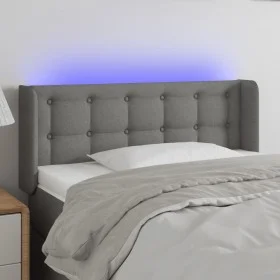 Dark gray fabric headboard with LED lights 93x16x78/88 cm by vidaXL, Headboards and footboards - Ref: Foro24-3123653, Price: ...