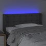 Kopfteil aus dunkelgrauem Stoff mit LED-Leuchten, 93 x 16 x 78/88 cm von vidaXL, Kopf- und Fußteile - Ref: Foro24-3123653, Pr...