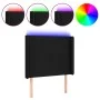 Cabecero con LED de tela negro 93x16x118/128 cm de vidaXL, Cabeceros y pies de cama - Ref: Foro24-3123752, Precio: 93,21 €, D...