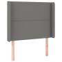 Dunkelgraues Stoffkopfteil mit LED 83x16x118/128 cm von vidaXL, Kopf- und Fußteile - Ref: Foro24-3123883, Preis: 68,97 €, Rab...