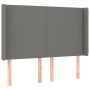 Dunkelgraues Stoffkopfteil mit LED 147x16x118/128 cm von vidaXL, Kopf- und Fußteile - Ref: Foro24-3123767, Preis: 131,09 €, R...