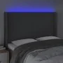 Dunkelgraues Stoffkopfteil mit LED 147x16x118/128 cm von vidaXL, Kopf- und Fußteile - Ref: Foro24-3123767, Preis: 139,46 €, R...