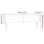 Kopfteil aus schwarzem Samt mit LED 183x16x78/88 cm von vidaXL, Kopf- und Fußteile - Ref: Foro24-3123732, Preis: 82,22 €, Rab...