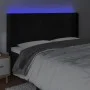 Cabecero con LED de terciopelo negro 183x16x118/128 cm de vidaXL, Cabeceros y pies de cama - Ref: Foro24-3123830, Precio: 135...