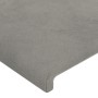 Hellgraues Samtkopfteil mit LED 147x16x118/128 cm von vidaXL, Kopf- und Fußteile - Ref: Foro24-3123816, Preis: 126,55 €, Raba...