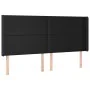 Kopfteil mit LED, schwarzem Kunstleder, 183 x 16 x 118/128 cm von vidaXL, Kopf- und Fußteile - Ref: Foro24-3123870, Preis: 11...