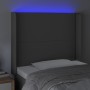 Kopfteil mit LED-grauem Kunstleder 103x16x118/128cm von vidaXL, Kopf- und Fußteile - Ref: Foro24-3123856, Preis: 86,85 €, Rab...