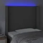 Kopfteil mit LED-grauem Kunstleder 103x16x118/128cm von vidaXL, Kopf- und Fußteile - Ref: Foro24-3123856, Preis: 87,39 €, Rab...