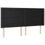 Kopfteil mit LED, schwarzem Kunstleder, 203 x 16 x 118/128 cm von vidaXL, Kopf- und Fußteile - Ref: Foro24-3123876, Preis: 11...
