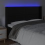 Kopfteil mit LED, schwarzem Kunstleder, 203 x 16 x 118/128 cm von vidaXL, Kopf- und Fußteile - Ref: Foro24-3123876, Preis: 11...