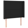Headboard with LED black synthetic leather 93x16x118/128 cm by vidaXL, Headboards and footboards - Ref: Foro24-3123846, Price...