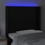 Kopfteil mit LED, schwarzem Kunstleder, 93 x 16 x 118/128 cm von vidaXL, Kopf- und Fußteile - Ref: Foro24-3123846, Preis: 75,...