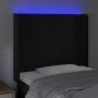 Black velvet headboard with LED 93x16x118/128 cm by vidaXL, Headboards and footboards - Ref: Foro24-3123806, Price: 88,14 €, ...