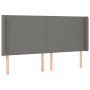 Dunkelgraues Stoffkopfteil mit LED 203x16x118/128 cm von vidaXL, Kopf- und Fußteile - Ref: Foro24-3123791, Preis: 142,66 €, R...