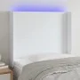 Kopfteil mit LED, weißem Kunstleder, 83 x 16 x 118/128 cm von vidaXL, Kopf- und Fußteile - Ref: Foro24-3123841, Preis: 87,25 ...