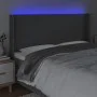 Dark gray fabric headboard with LED 203x16x118/128 cm by vidaXL, Headboards and footboards - Ref: Foro24-3123791, Price: 141,...