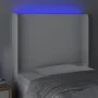 Kopfteil mit LED, weißem Kunstleder, 83 x 16 x 118/128 cm von vidaXL, Kopf- und Fußteile - Ref: Foro24-3123841, Preis: 87,25 ...