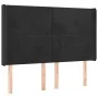 Kopfteil aus schwarzem Samt mit LED 147x16x118/128 cm von vidaXL, Kopf- und Fußteile - Ref: Foro24-3123818, Preis: 126,72 €, ...