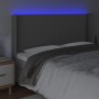 Kopfteil mit LED-grauem Kunstleder 163x16x118/128cm von vidaXL, Kopf- und Fußteile - Ref: Foro24-3123868, Preis: 140,06 €, Ra...