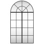 Espejo de pared arco de hierro negro 60x110 cm