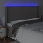 Kopfteil mit LED-grauem Kunstleder 183x16x118/128 cm von vidaXL, Kopf- und Fußteile - Ref: Foro24-3123874, Preis: 129,54 €, R...