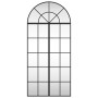 Espejo de pared arco de hierro negro 60x130 cm
