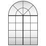 Espejo de pared arco de hierro negro 80x120 cm