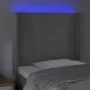 Light gray velvet headboard with LED 93x16x118/128 cm by vidaXL, Headboards and footboards - Ref: Foro24-3123804, Price: 75,0...