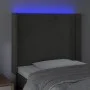 Dunkelgraues Samtkopfteil mit LED 103x16x118/128 cm von vidaXL, Kopf- und Fußteile - Ref: Foro24-3123951, Preis: 70,70 €, Rab...