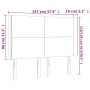 Kopfteil mit LED, weißem Kunstleder, 147 x 16 x 118/128 cm von vidaXL, Kopf- und Fußteile - Ref: Foro24-3123859, Preis: 133,0...