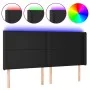 Kopfteil mit LED, schwarzem Kunstleder, 163 x 16 x 118/128 cm von vidaXL, Kopf- und Fußteile - Ref: Foro24-3123864, Preis: 12...
