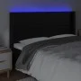 Headboard with LED black synthetic leather 163x16x118/128 cm by vidaXL, Headboards and footboards - Ref: Foro24-3123864, Pric...