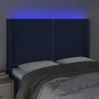 LED-Kopfteil aus blauem Stoff, 147 x 16 x 118/128 cm von vidaXL, Kopf- und Fußteile - Ref: Foro24-3123912, Preis: 104,53 €, R...