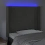 Dark gray velvet headboard with LED 83x16x118/128 cm by vidaXL, Headboards and footboards - Ref: Foro24-3123799, Price: 76,35...