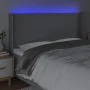 Light gray fabric headboard with LED 183x16x118/128 cm by vidaXL, Headboards and footboards - Ref: Foro24-3123782, Price: 122...