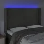 Dunkelgraues Samtkopfteil mit LED 147x16x118/128 cm von vidaXL, Kopf- und Fußteile - Ref: Foro24-3123817, Preis: 122,95 €, Ra...
